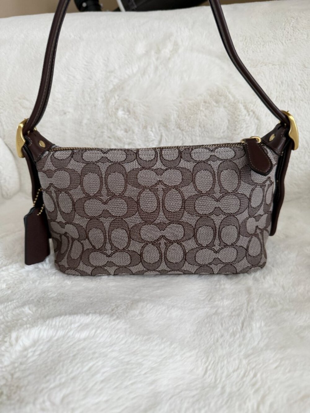 Coach Demi Signature Monogram Jacquard Shoulder Bag - Picture 7 of 16